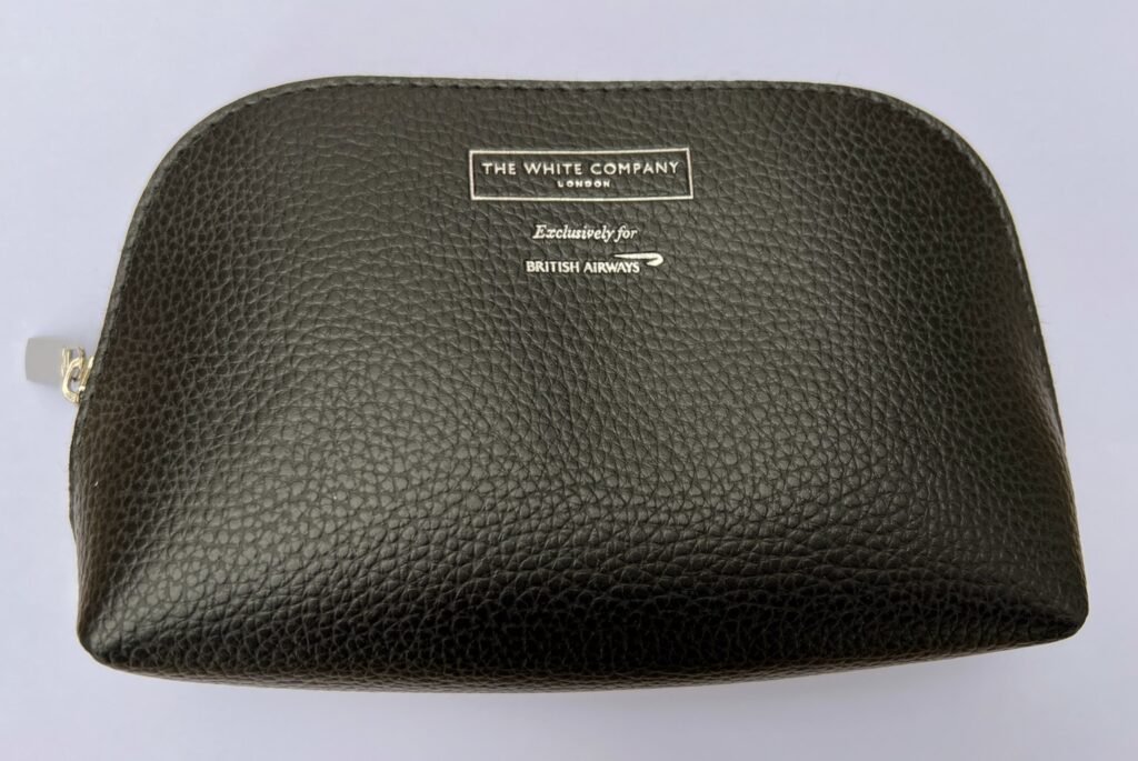 The White Company leather amenity kit pouch